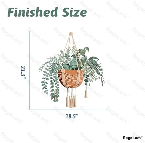 RoyoLam Hanging Plants Wall Stickers for Living Room