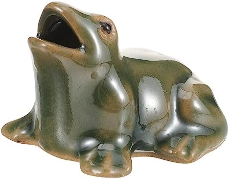 MERRYHAPY Waterfall Frog Outdoor Decor Statue