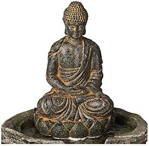 John Timberland Sitting Buddha 21 Inch Outdoor Water Feature