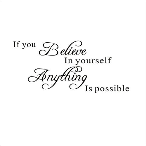 Inspirational Self-Belief Wall Sticker DIY Decor