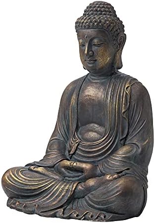 Glitzhome GH20384 2275 Inch Buddha Statue