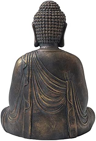 Glitzhome GH20384 2275 Inch Buddha Statue