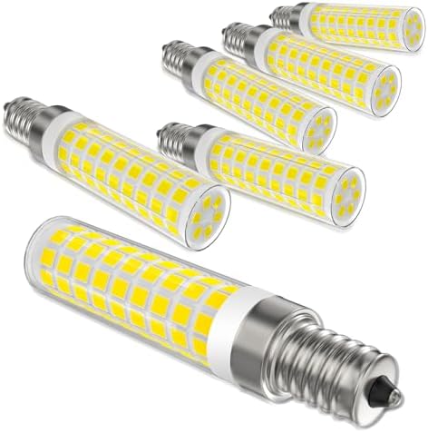 E12 100W Dimmable LED Candelabra Bulb 6 Pack Daylight White