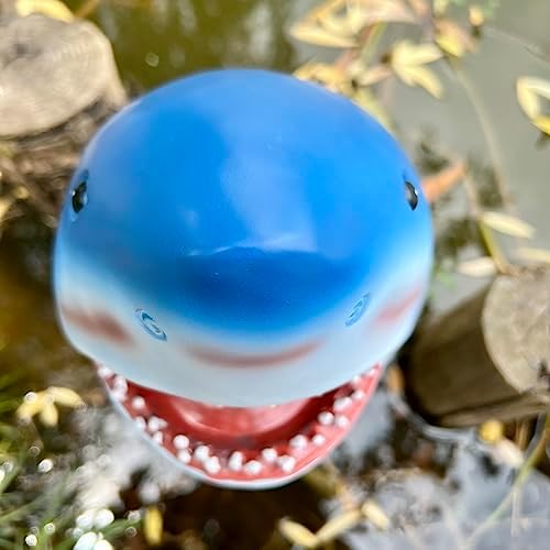 Jxueych Scary Shark Head Outdoor Decor 7 Inches