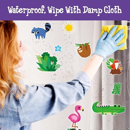 113 PCS Animal Wall Stickers for Baby Room and Classroom