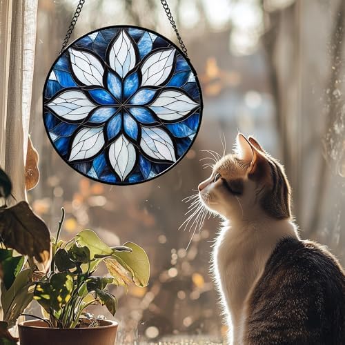 Stained Glass Window Hanging Suncatcher 118 in