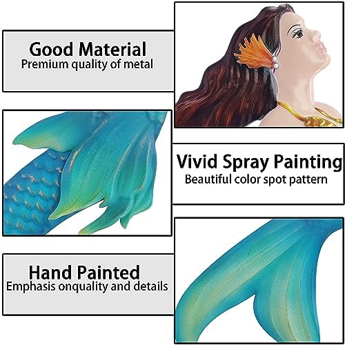 Johns Studio 149 Inch Metal Mermaid Wall Decor