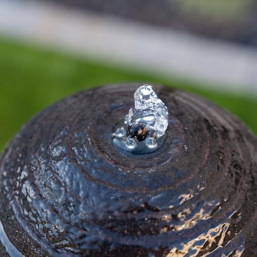 XBrand 41 Inch Modern Sphere Curve Fountain