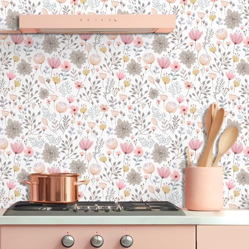 Kazova Floral Leaf Wall Stickers Peel and Stick