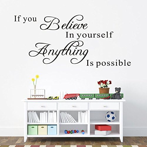Inspirational Self-Belief Wall Sticker DIY Decor