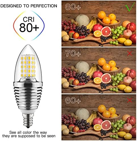 Geeze 12W Warm White LED Light Bulbs 3000K 4 Pack
