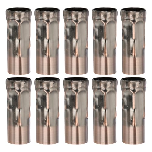 PATIKIL 24 Inch Tall Candle Covers Metal E14 Chandelier Socket Sleeves 10 Pcs