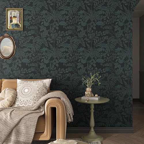 Dark Floral Peel and Stick Wallpaper for Cabinets and Walls