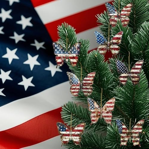 8 Pcs 4th of July Tree Hanging Ornaments