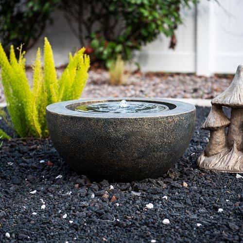 XBrand 198 W Round Sphere Water Fountain with LED Light