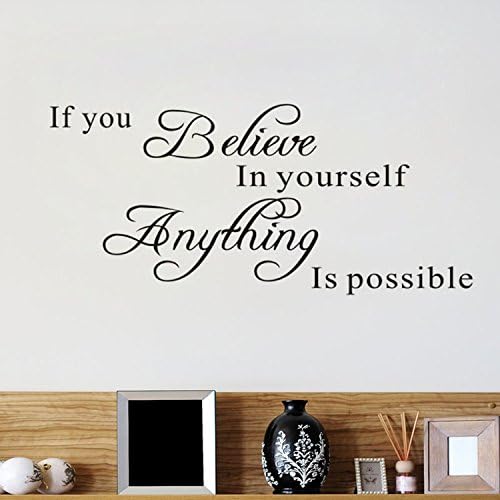 Inspirational Self-Belief Wall Sticker DIY Decor