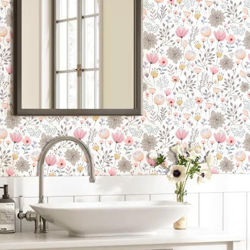 Kazova Floral Leaf Wall Stickers Peel and Stick