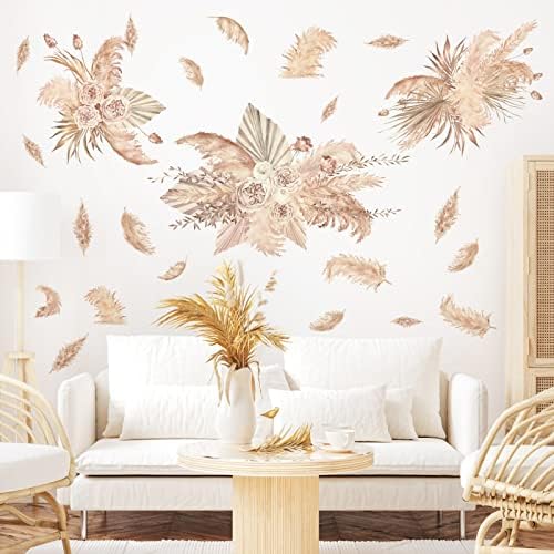 Large Palm Leaf Wall Sticker for Bedroom Living Room