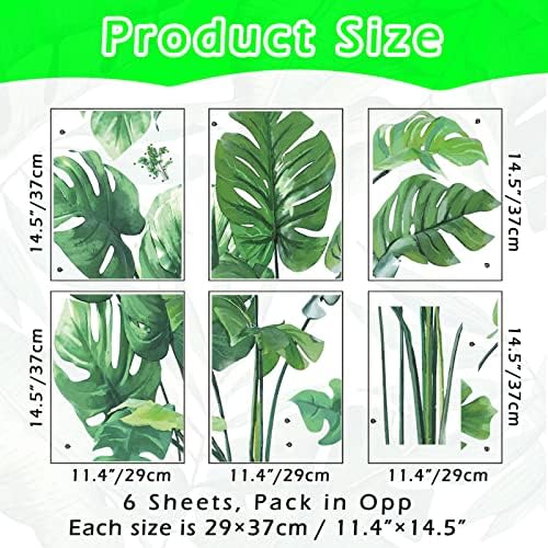 Giant Leaf Wall Decals for Bedroom and Living Room