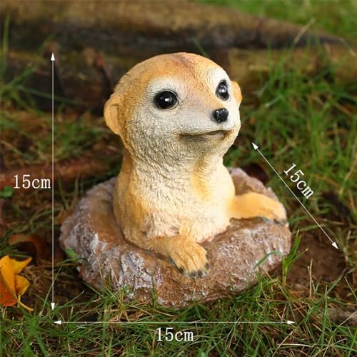 WTREEW Meerkat Garden Statue - Playful Outdoor Decor