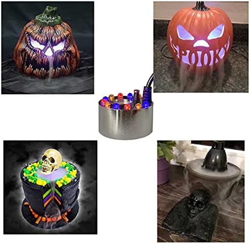 Halloween Fog Machine with 12 Color LED Lights