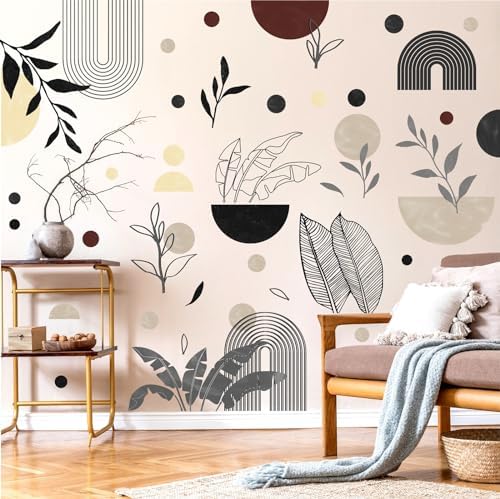 Kazova Vintage Abstract Geometric Wall Decals