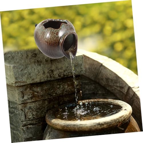 VICASKY Solar-Powered Outdoor Fountain Decor Pot