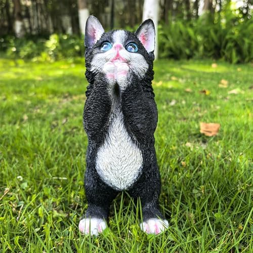 Playful Cat Statue Kitten Garden Decor