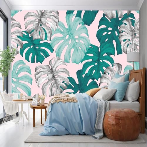 Xmpmbm Tropical Leaf Wall Mural Large Decorative Wallpaper