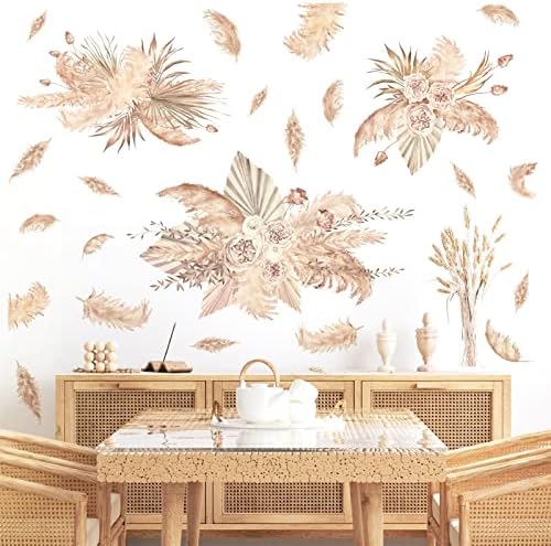 Large Palm Leaf Wall Sticker for Bedroom Living Room