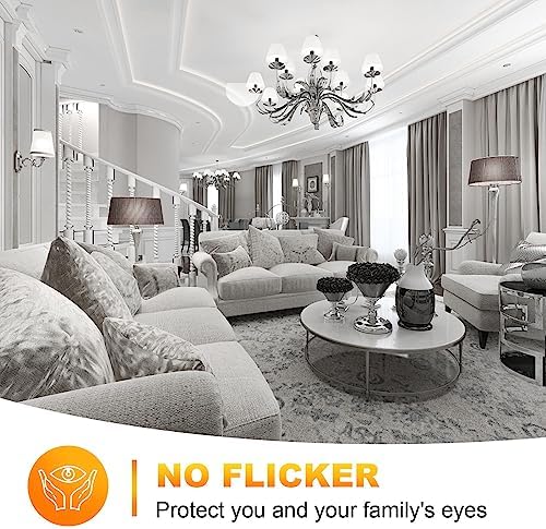 E12 100W Dimmable LED Candelabra Bulb 6 Pack Daylight White