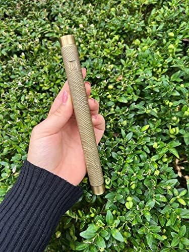 AS Brass Mezuzah Case With Scroll 9 Inches