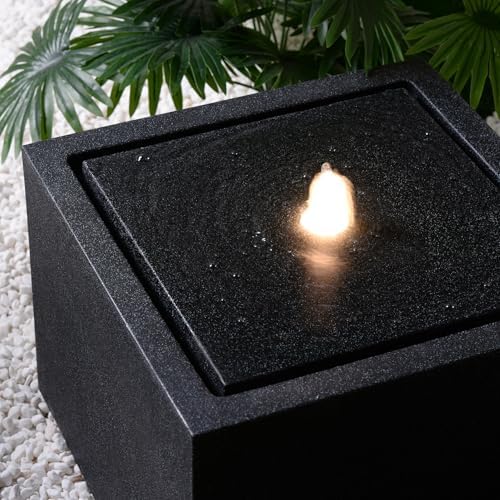1279 Inch H Outdoor Water Fountain with LED Light