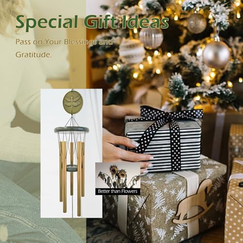 Dragonfly Wind Chimes for Outdoor 32 Inch Decor