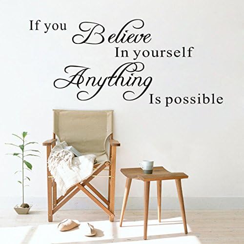 Inspirational Self-Belief Wall Sticker DIY Decor
