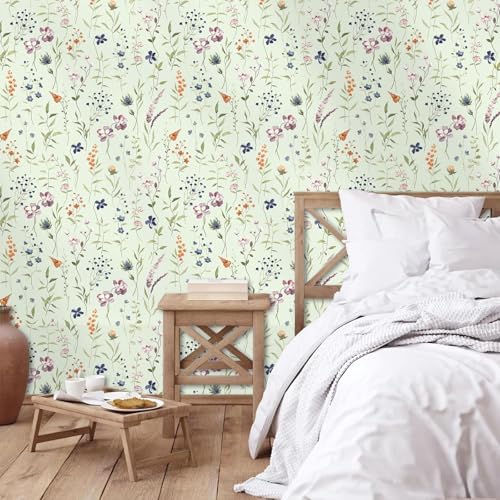 HLNIUC Floral Wall Stickers for Bedroom and Cabinets