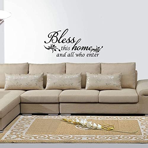 Decaltor Bless This Home and All Who Enter Vinyl Wall Decal