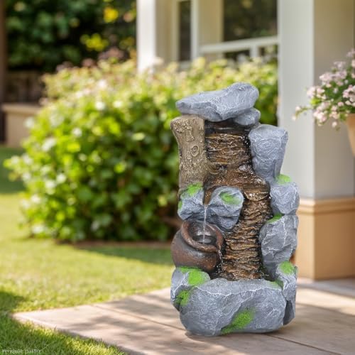 Tolatr Outdoor Water Fountain with LED Lights