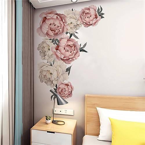 Large Peonies Wall Stickers for Home Decor