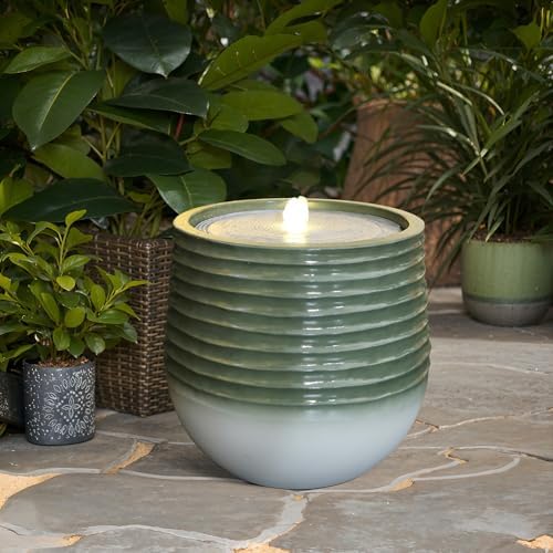 LuxenHome 20 Inch Water Fountain with LED Light 1