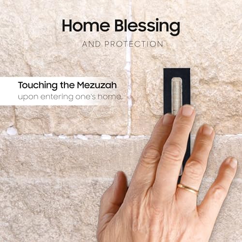 AS Mezuzah Acrylic Case for Door - 6 Inches Black