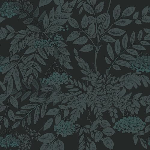 Dark Floral Peel and Stick Wallpaper for Cabinets and Walls