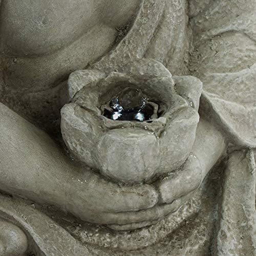 John Timberland Sitting Buddha 22 High Outdoor Fountain Decor