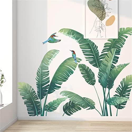 Green Plant Wall Stickers Tropical Rainforest