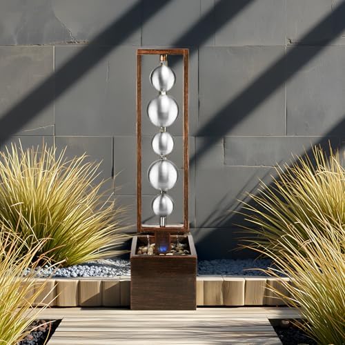 Ferrisland Modern Geometric Sphere Water Fountain