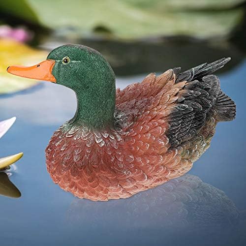 OUKENS Resin Outdoor Duck Statue Garden Decoration