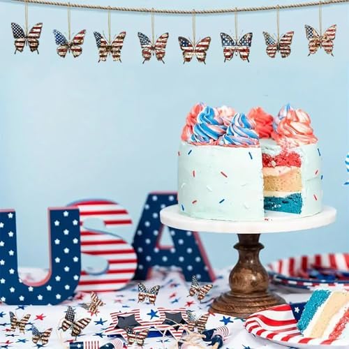 8 Pcs 4th of July Tree Hanging Ornaments