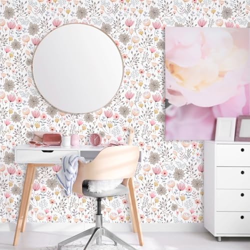 Kazova Floral Leaf Wall Stickers Peel and Stick