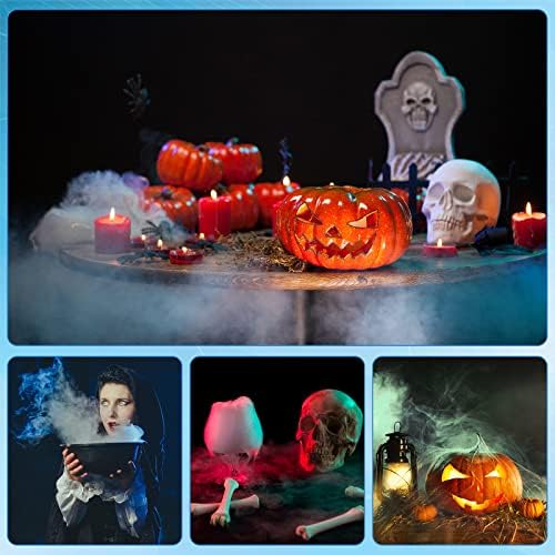 2 Pcs Halloween Mist Maker Fogger with LED Lights