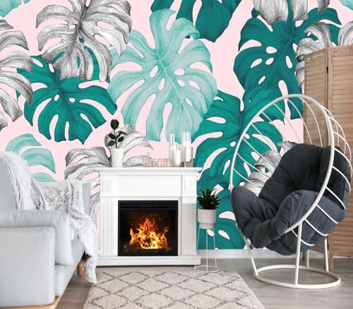 Xmpmbm Tropical Leaf Wall Mural Large Decorative Wallpaper